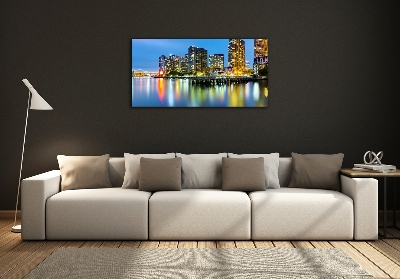 Quadro su vetro New York di notte