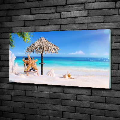 Quadro vetro Vacanze al mare