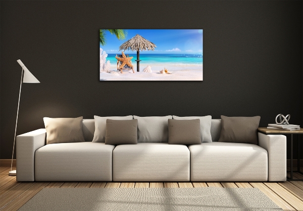 Quadro vetro Vacanze al mare