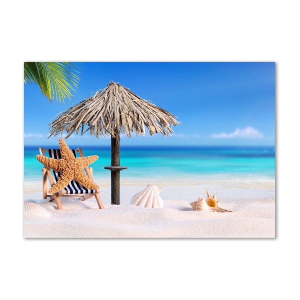 Quadro vetro Vacanze al mare