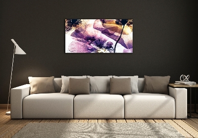 Quadro in verde Papaveri secchi