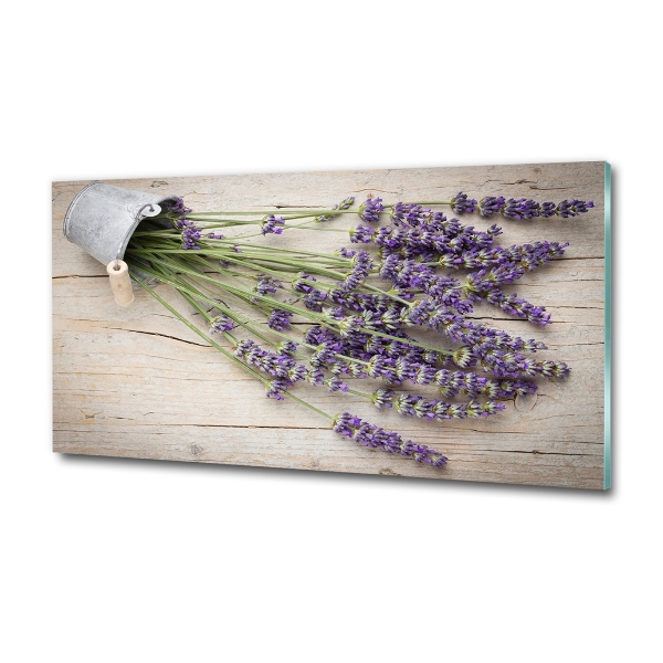 Quadro su vetro Lavanda in vaso