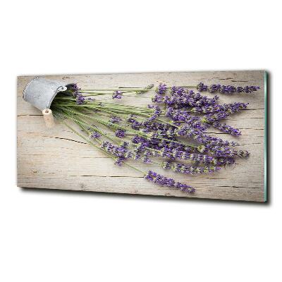 Quadro su vetro Lavanda in vaso