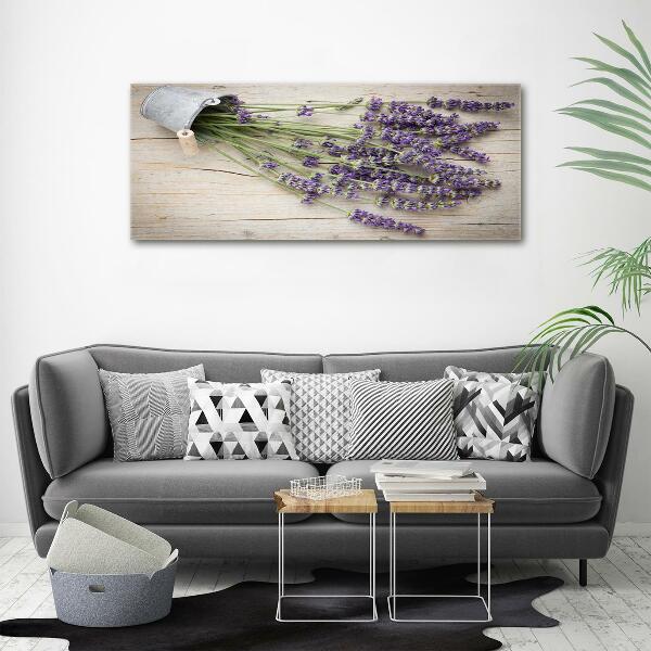 Quadro su vetro Lavanda in vaso
