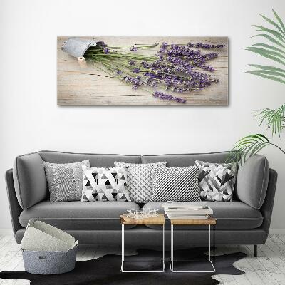 Quadro su vetro Lavanda in vaso