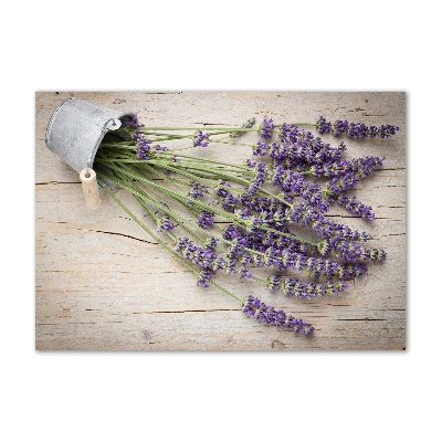 Quadro su vetro Lavanda in vaso