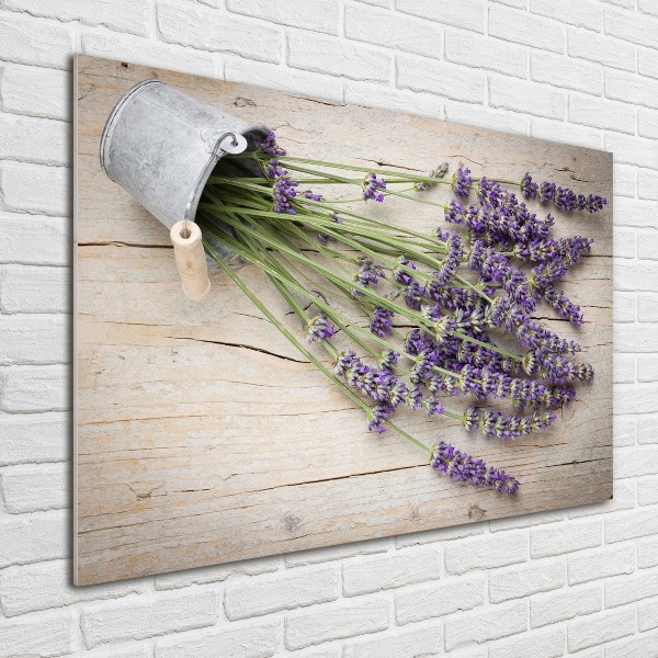 Quadro su vetro Lavanda in vaso