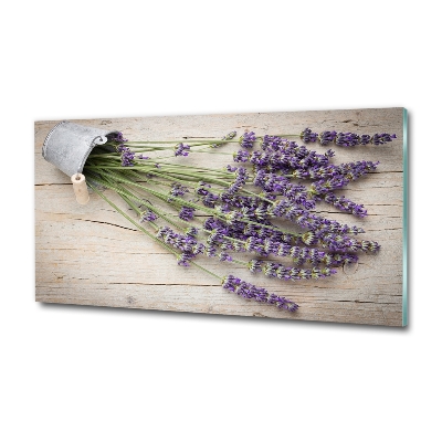 Quadro su vetro Lavanda in vaso