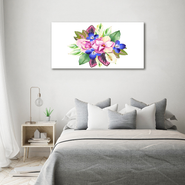 Quadro vetro Un mazzo di fiori