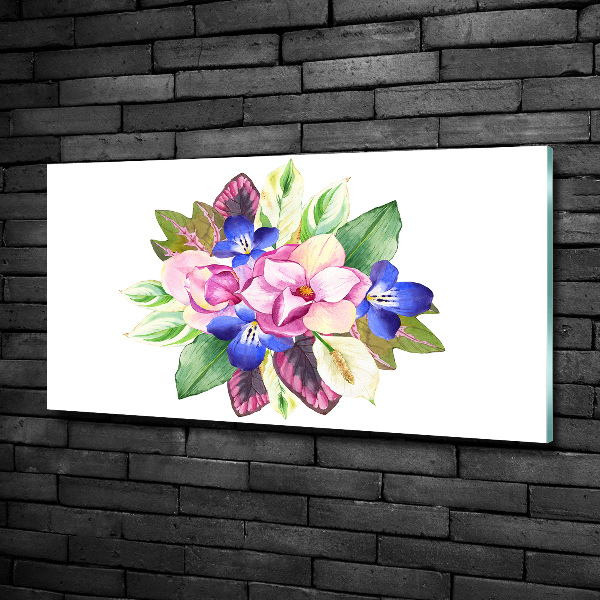 Quadro vetro Un mazzo di fiori