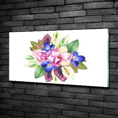 Quadro vetro Un mazzo di fiori