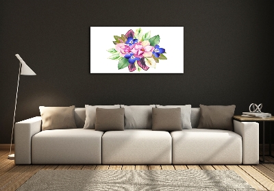 Quadro vetro Un mazzo di fiori