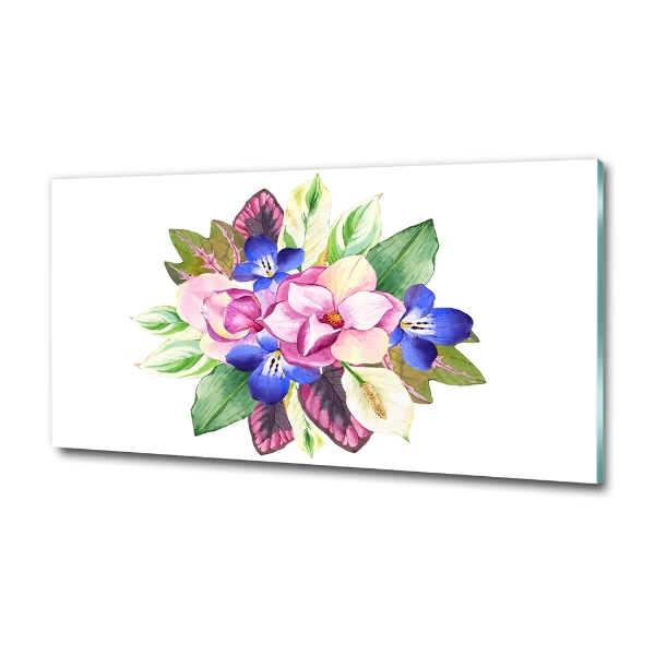 Quadro vetro Un mazzo di fiori