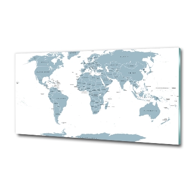 Quadro in vetro Mappa politica