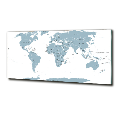 Quadro in vetro Mappa politica