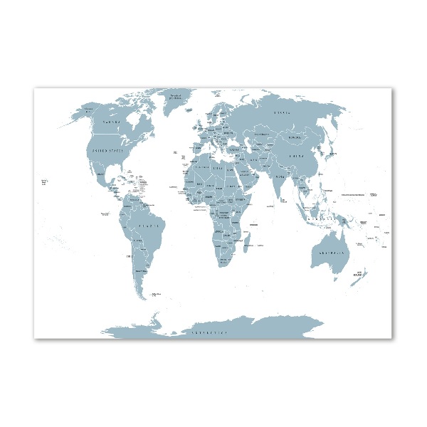 Quadro in vetro Mappa politica