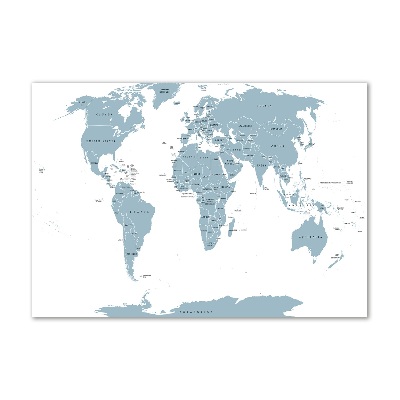 Quadro in vetro Mappa politica