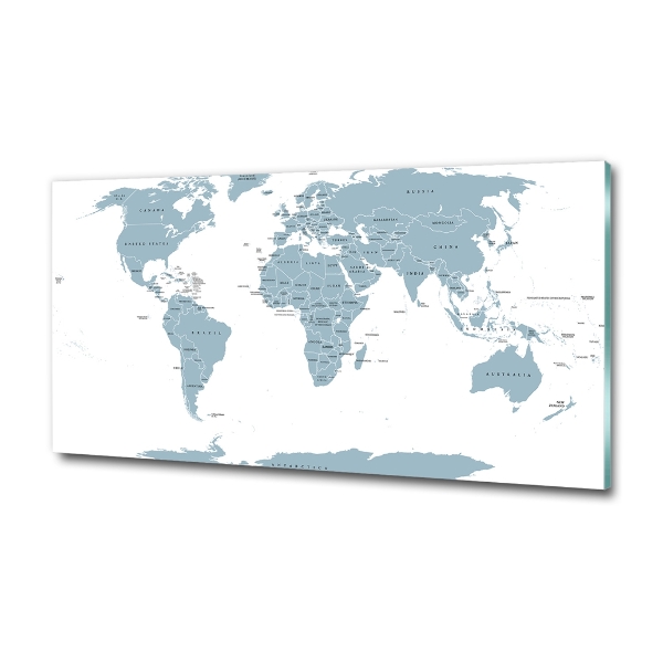 Quadro in vetro Mappa politica