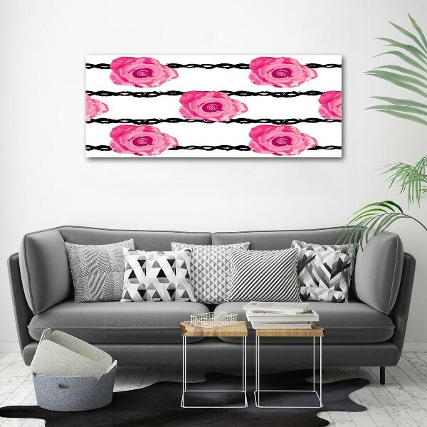 Quadro vetro Rose