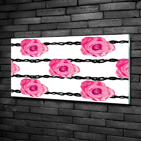 Quadro vetro Rose