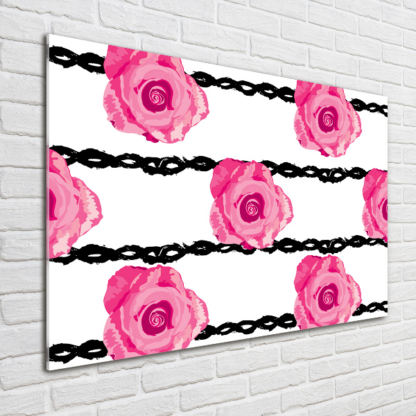 Quadro vetro Rose
