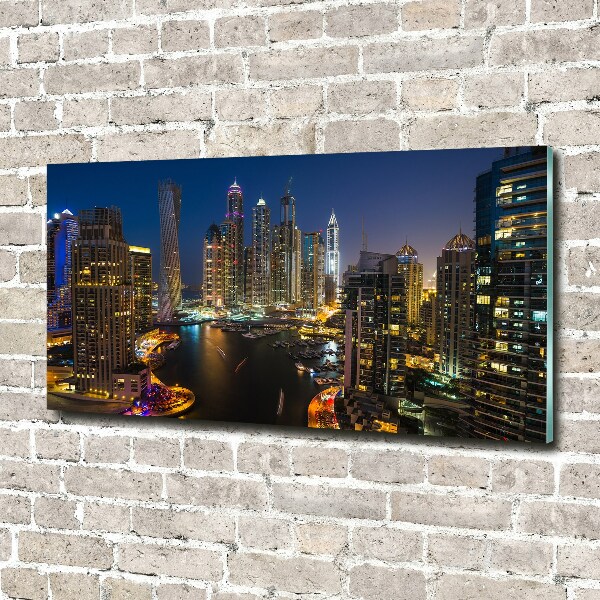 Quadro su vetro Marina di Dubai