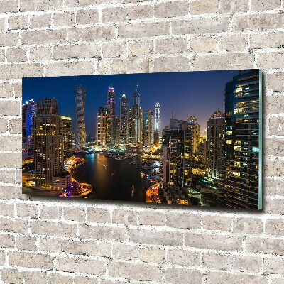Quadro su vetro Marina di Dubai