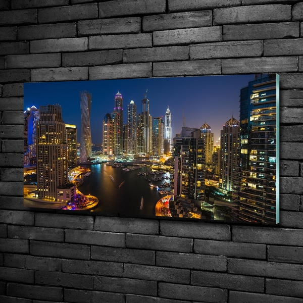 Quadro su vetro Marina di Dubai