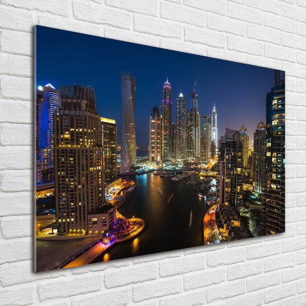 Quadro su vetro Marina di Dubai