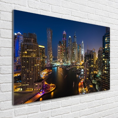 Quadro su vetro Marina di Dubai