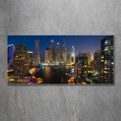 Quadro su vetro Marina di Dubai
