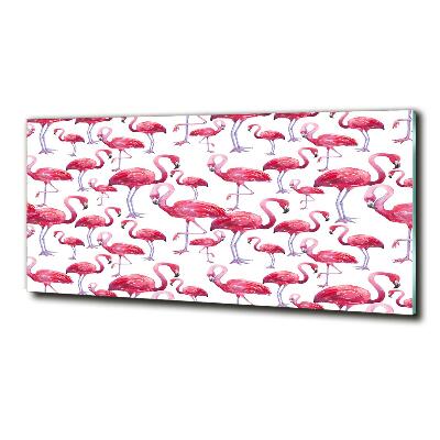 Quadro su vetro Fenicotteri