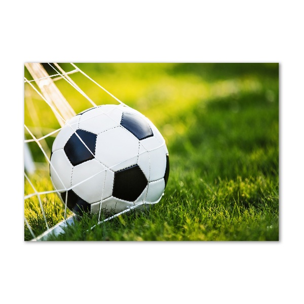 Quadro vetro La palla è in porta