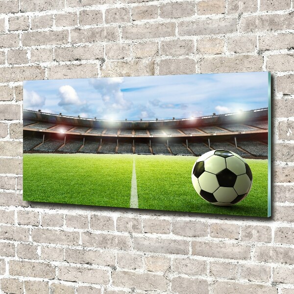 Quadro in verde La palla sul campo