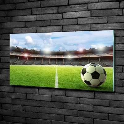 Quadro in verde La palla sul campo