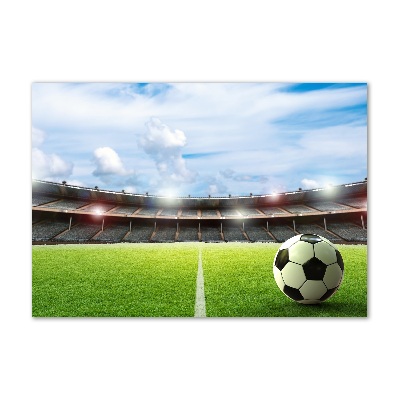Quadro in verde La palla sul campo