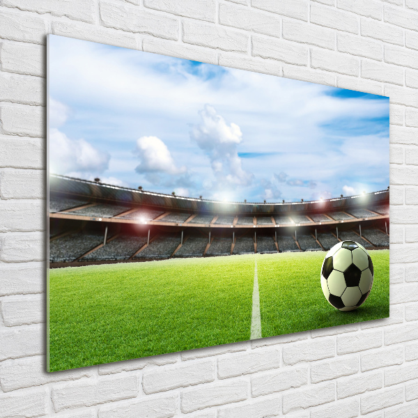 Quadro in verde La palla sul campo