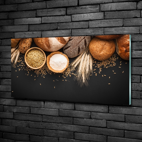 Quadro in verde Pane e grano