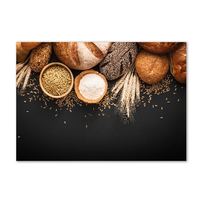 Quadro in verde Pane e grano