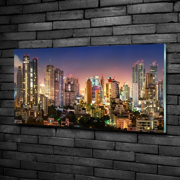 Quadro vetro Bangkok di notte