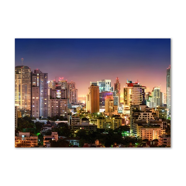 Quadro vetro Bangkok di notte