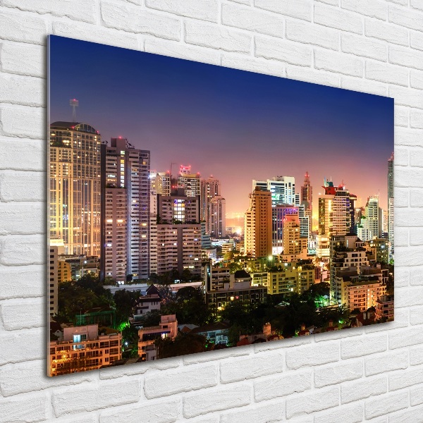 Quadro vetro Bangkok di notte