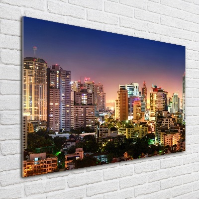 Quadro vetro Bangkok di notte