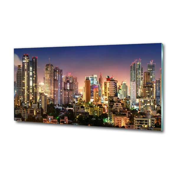 Quadro vetro Bangkok di notte