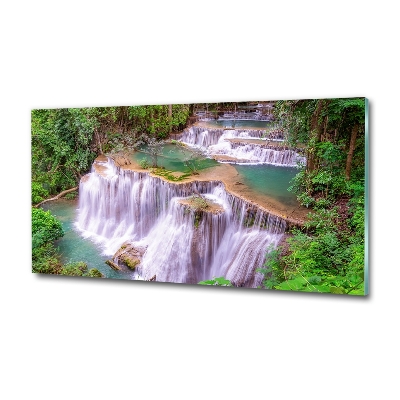 Quadro in verde Cascata in Thailandia