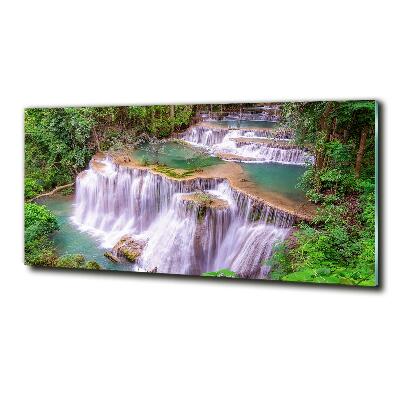 Quadro in verde Cascata in Thailandia