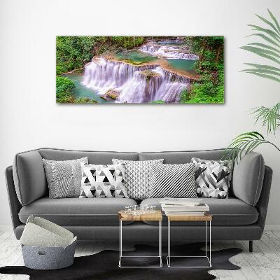 Quadro in verde Cascata in Thailandia