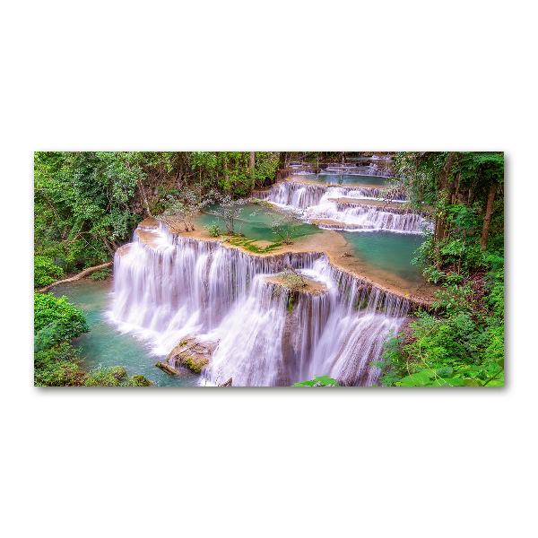 Quadro in verde Cascata in Thailandia