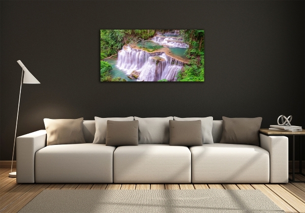 Quadro in verde Cascata in Thailandia