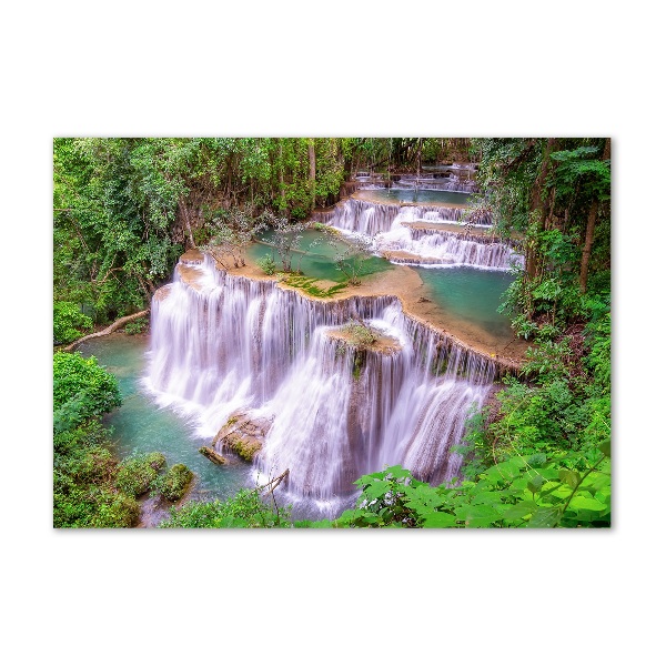 Quadro in verde Cascata in Thailandia